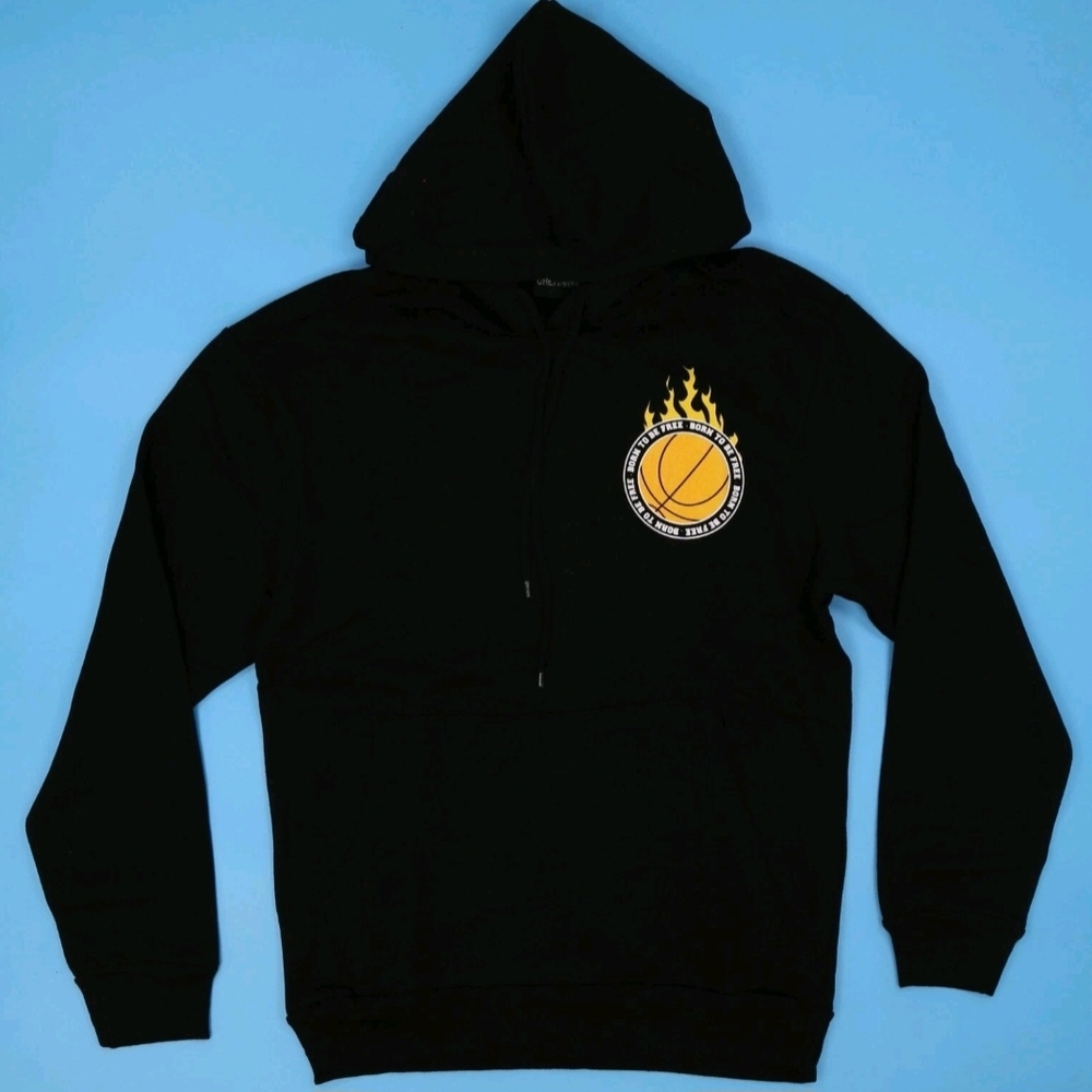 CHEMISTRY Men's Hoodie Pullover Athletic Long Sleeves Sweatshirts XL Black